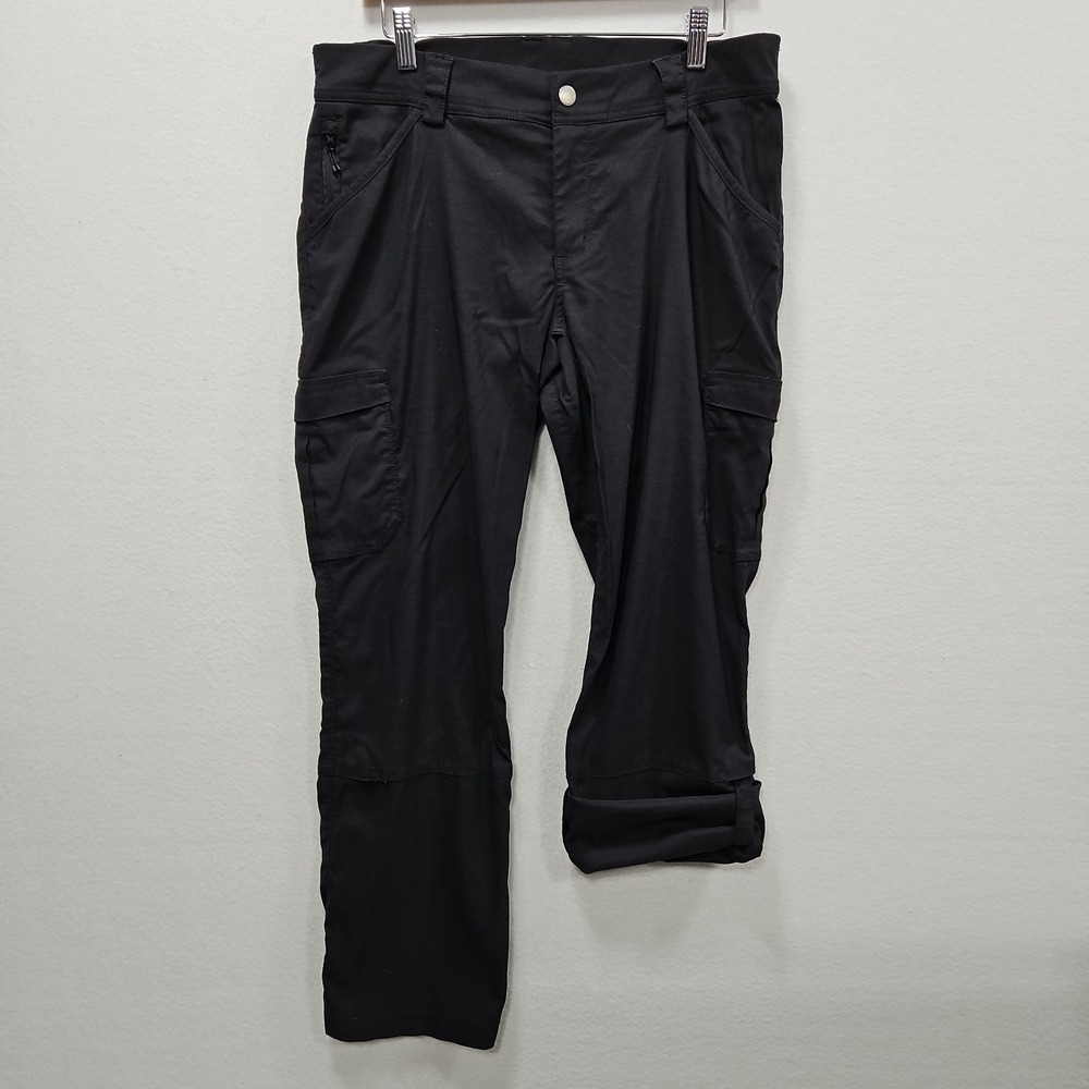 Duluth Trading Dry on The Fly Bootcut Pants Convertible Womens 12 x 29 Black